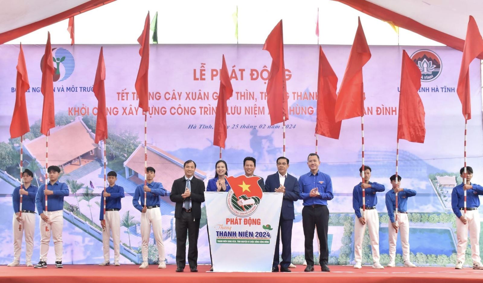 Hà Tĩnh: Tổ chức lễ phát động tết trồng cây và khởi công xây dựng công trình lưu niệm Anh hùng Phan Đình Giót