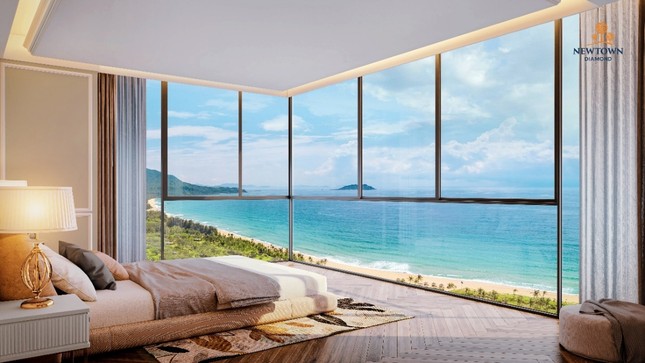 A room with a view of the oceanDescription automatically generated